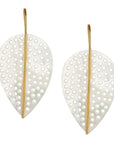 Leaf Earrings Mother of Pearl Jewelry - Earrings ASHA