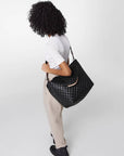 Metro Tote Deluxe Medium Black Handbags - Tote & Satchel MZ Wallace