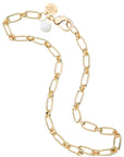 Wheels Of Fortune Chain With Mother Of Pearl 18" Jewelry - Necklaces Jane Win