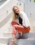 Pom Pom Triangle Wrap Ivory Accessories - Scarves Alpine Cashmere
