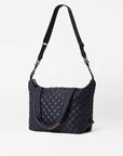 Sutton Deluxe Medium Black Handbags - Crossbody MZ Wallace