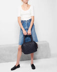 Sutton Deluxe Medium Black Handbags - Crossbody MZ Wallace