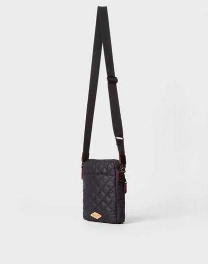 MZ Wallace Black Quilted Madison Convertible Crossbody