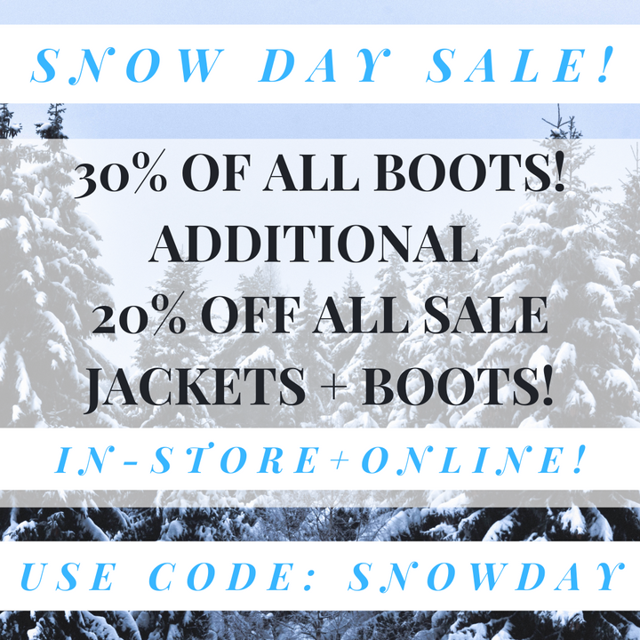 SNOW DAY SALE!