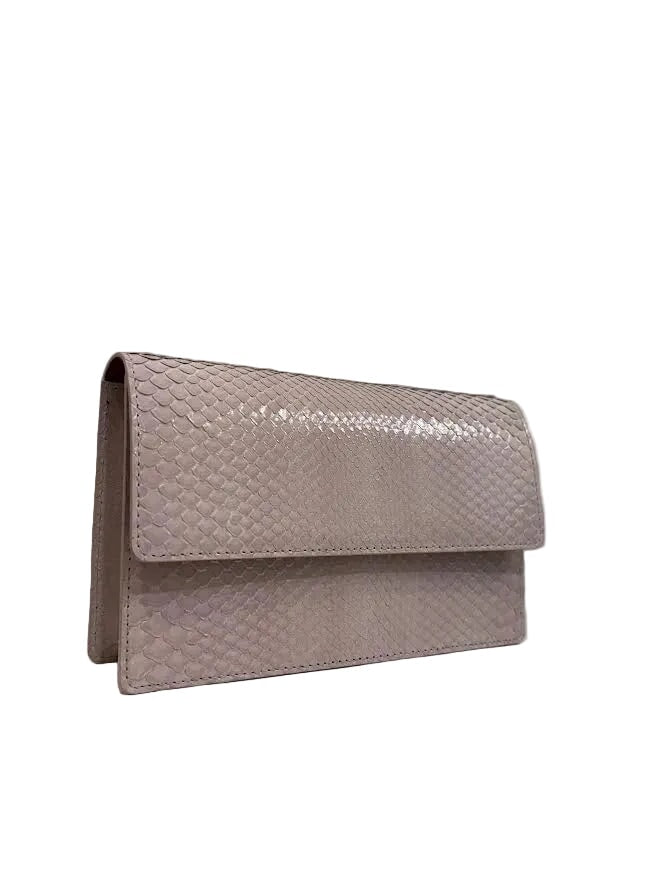 Python Diana Clutch Pastel Pink Clutch W.Kleinberg 