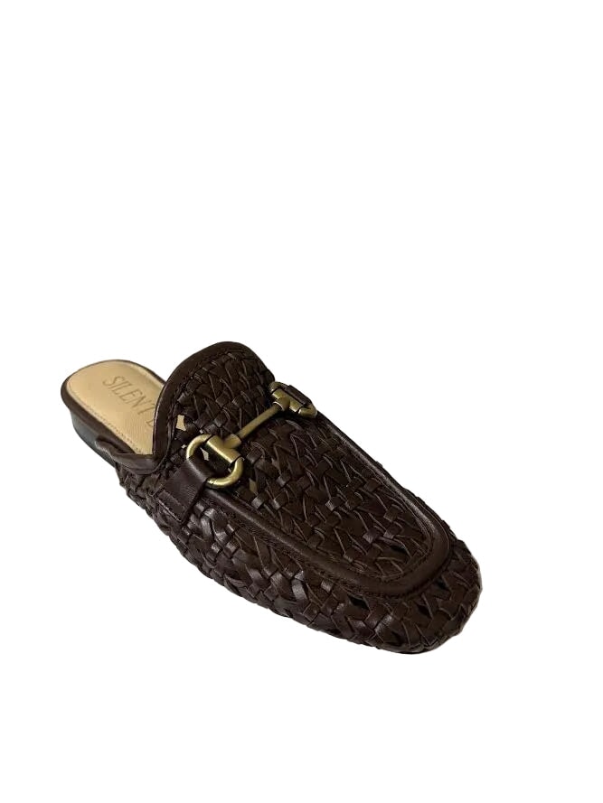 Cora Woven Loafer Brown Flats - Mule Silent D 