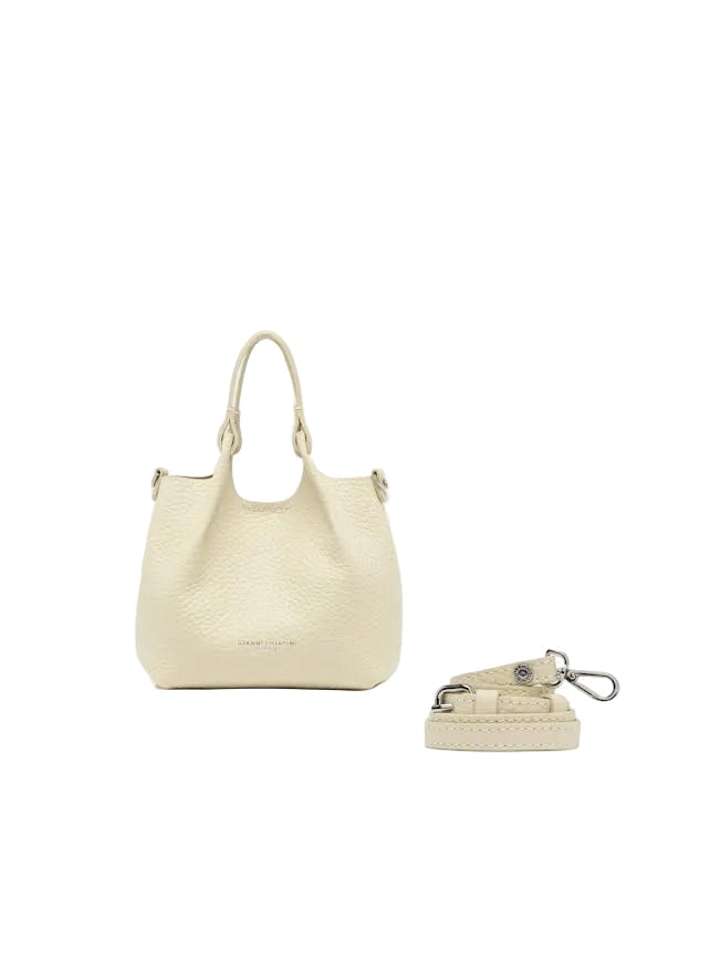 Medium Sienna Alabaster Leather Hobo &amp; Shoulder Gianni Chiarini 