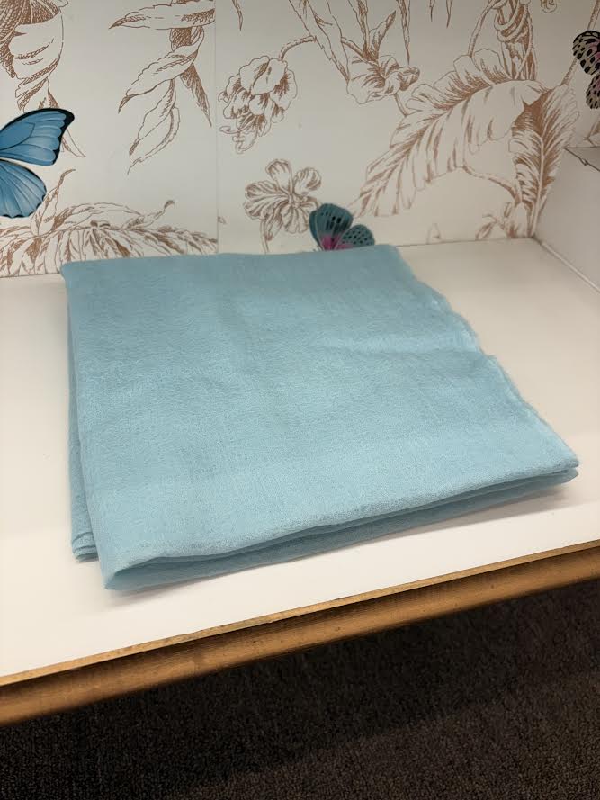 Solid Sheer Felted 40/80" Shawl Mint Julip Scarves KAS 