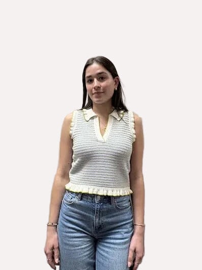 Clem Top Twilight Mist Sweater - V-Neck Cinq A Sept 