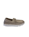 Tulip Metallic Loafer Silver Flats - Loafer Ilse Jacobsen 