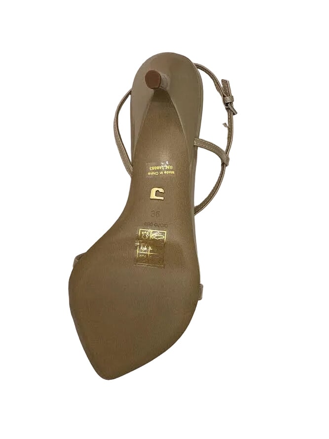 Francesca Heel Nude Sandals - Heeled Sandals Lola Cruz 