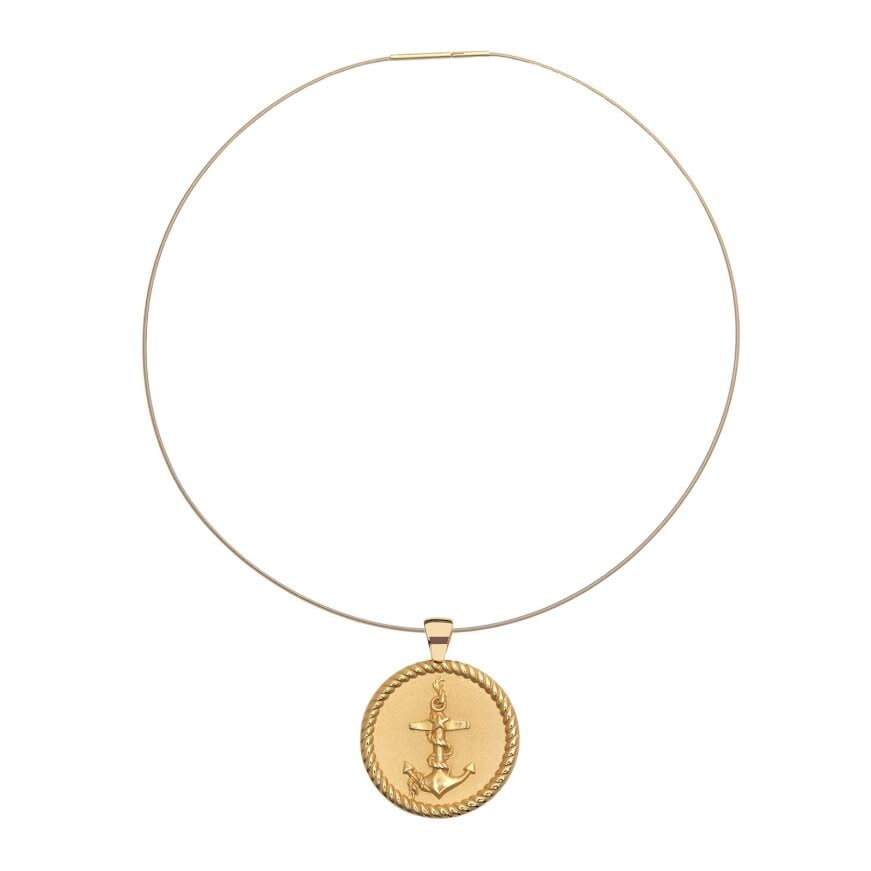 Strong Original Pendant Coin Anchor Omega Wire Necklaces Jane Win 