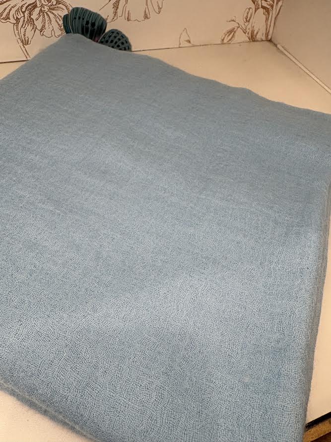 Solid Sheer Felted 40/80" Shawl Aquaesque Scarves KAS 