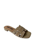 Holly Flat Sandal Beige Suede Sandals - Flat Sandals Bibi Lou 