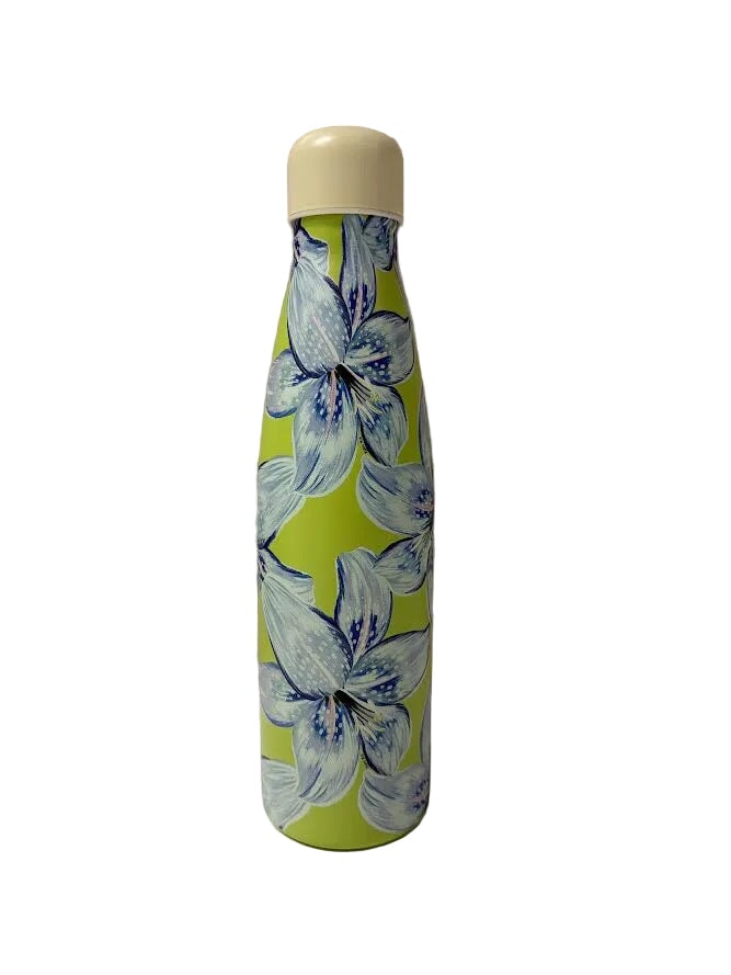 Tropical Lily Blue Stay Fresh Water Bottle 500ml Misc. Farm Rio 