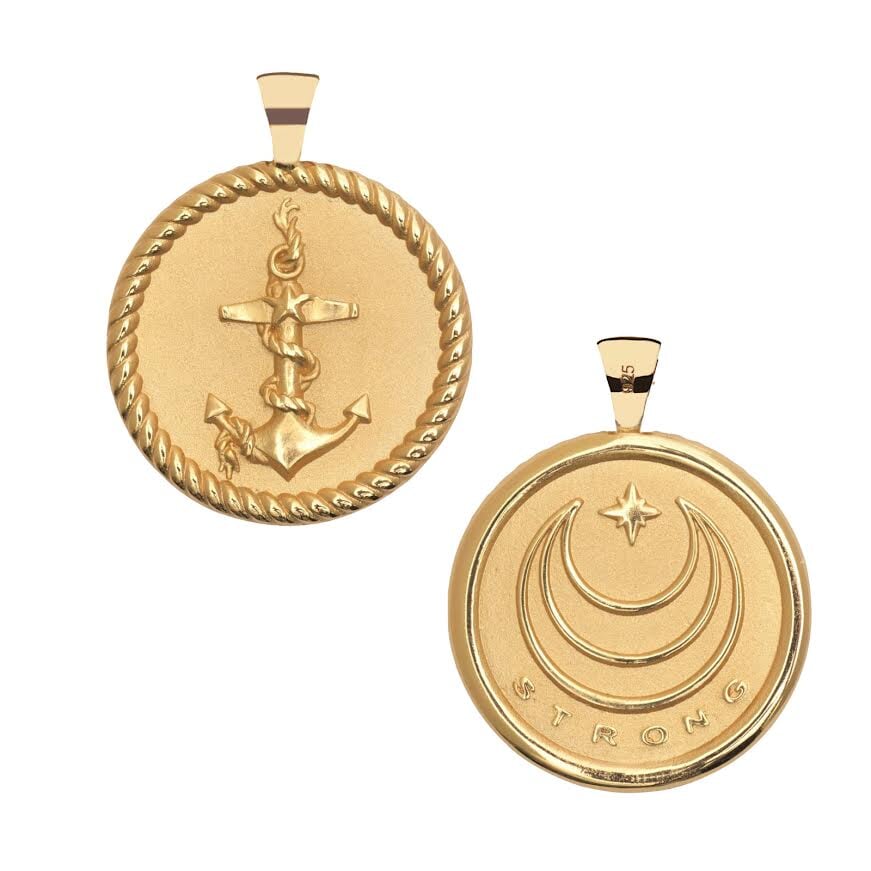 Strong Original Pendant Coin Anchor Omega Wire Necklaces Jane Win 