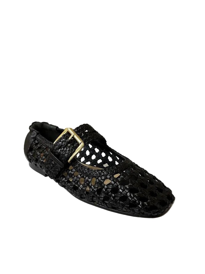 Carmi Mary Jane Flat Black Flats - Ballet Silent D 