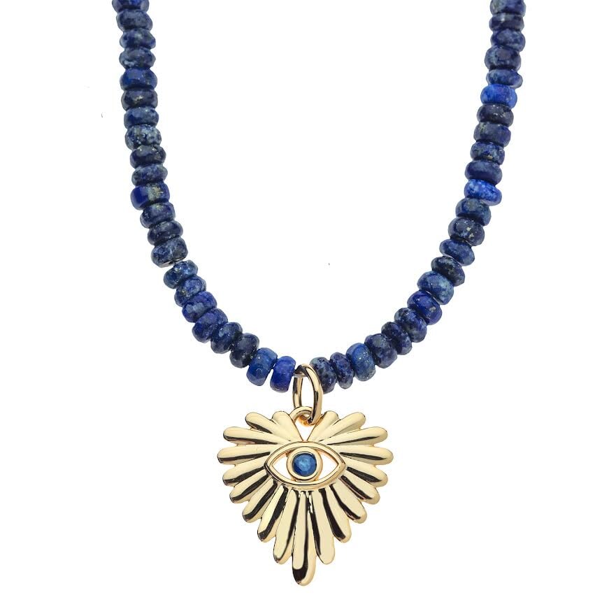 Protect Eye on your Heart Beaded Necklace Necklaces Jane Win 