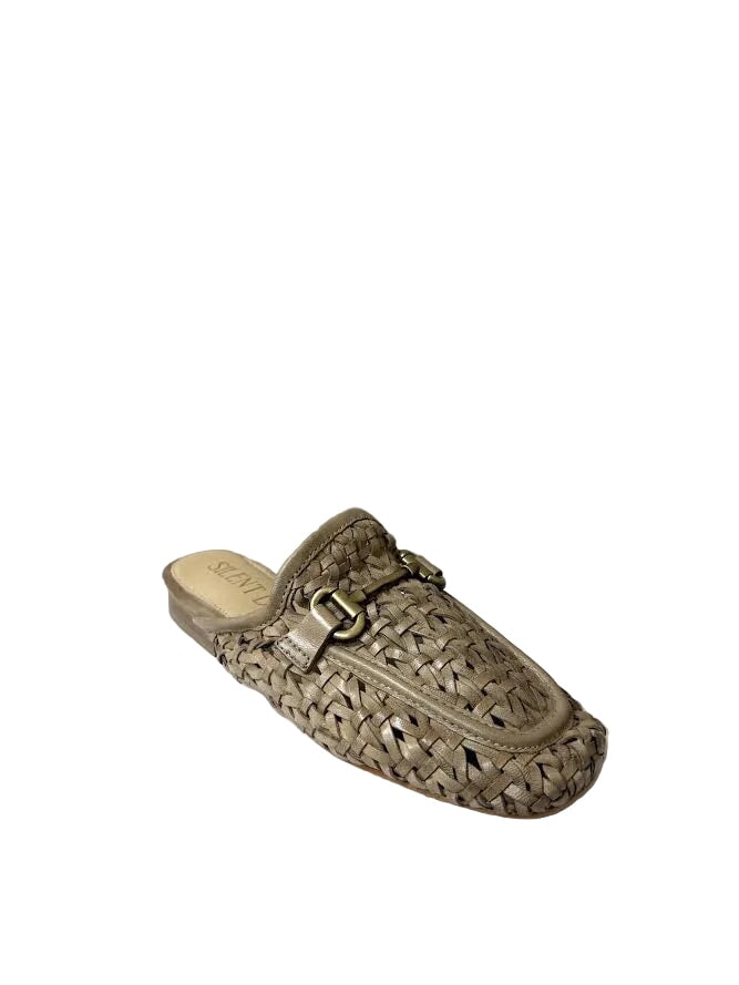 Cora Woven Loafer Mule Skin Flats - Mule Silent D 