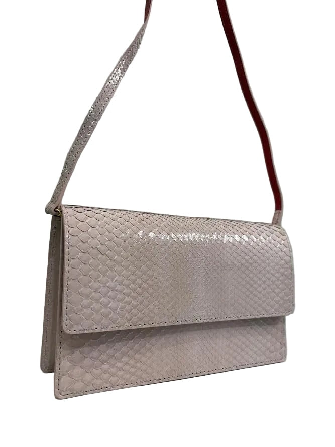 Python Diana Clutch Pastel Pink Clutch W.Kleinberg 