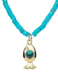 Strong Keep Swimming Beaded Necklace Necklaces Jane Win 