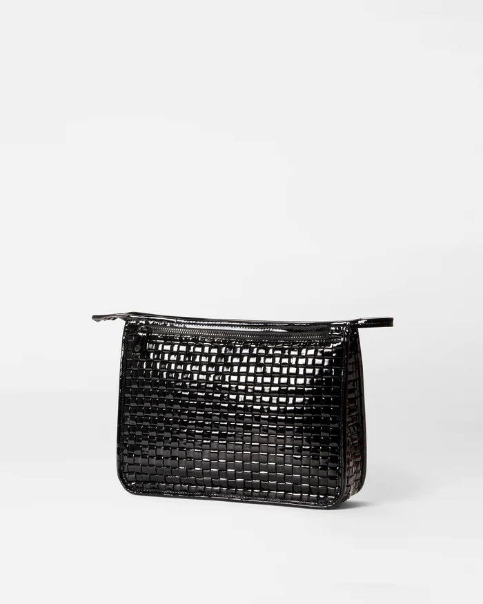 Woven Clutch Black Lacquer Handbags - Clutch MZ Wallace 