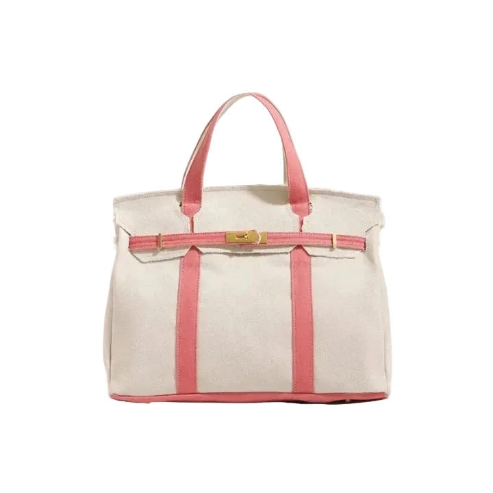 Canvas Boat Bag Pink Tote & Satchel Familywear 