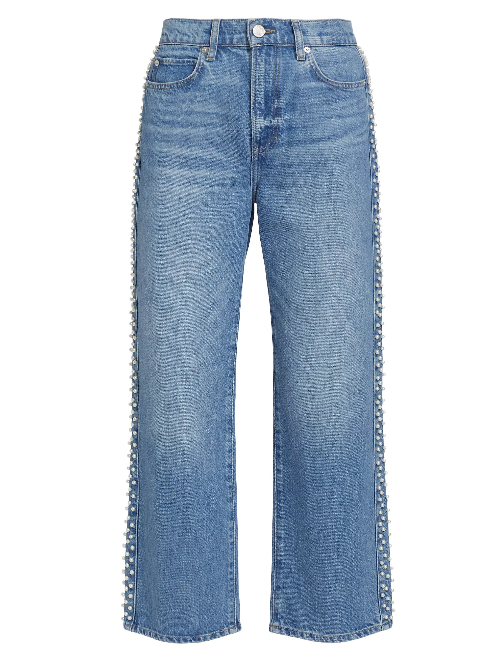 Atelier Le Jane Crop Daylight Pearl Denim - Cropped & Ankle Frame 