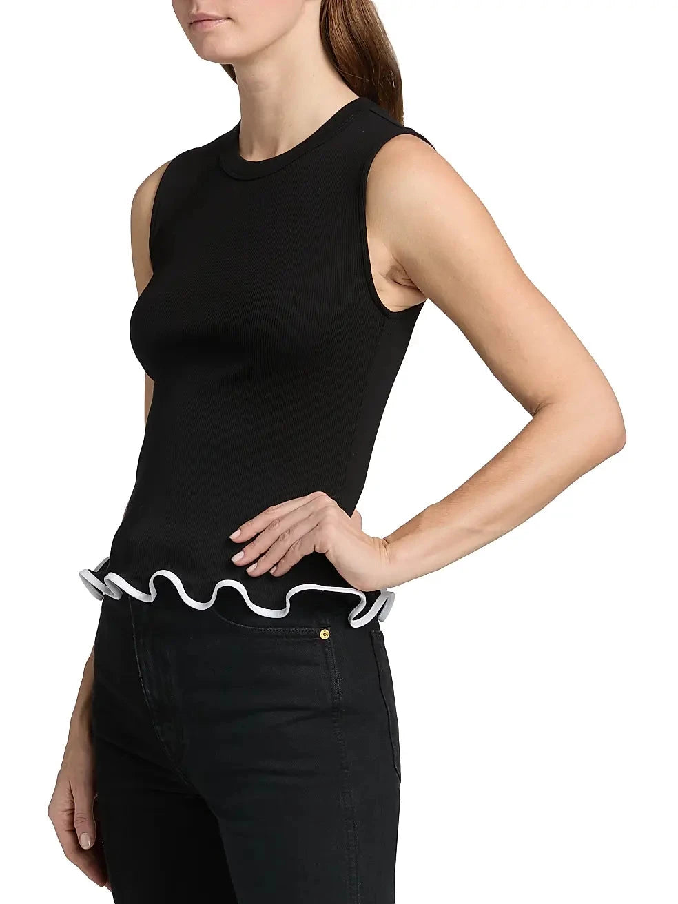 Elianne Sleeveless Top Black Tops - Tanks Veronica Beard 