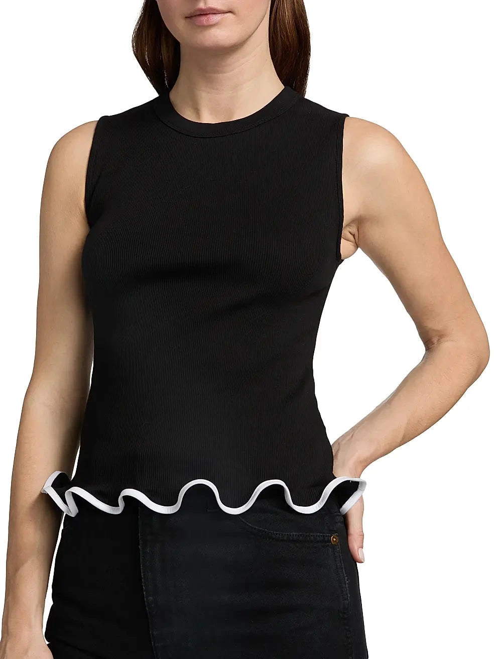 Elianne Sleeveless Top Black Tops - Tanks Veronica Beard 