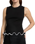 Elianne Sleeveless Top Black Tops - Tanks Veronica Beard 