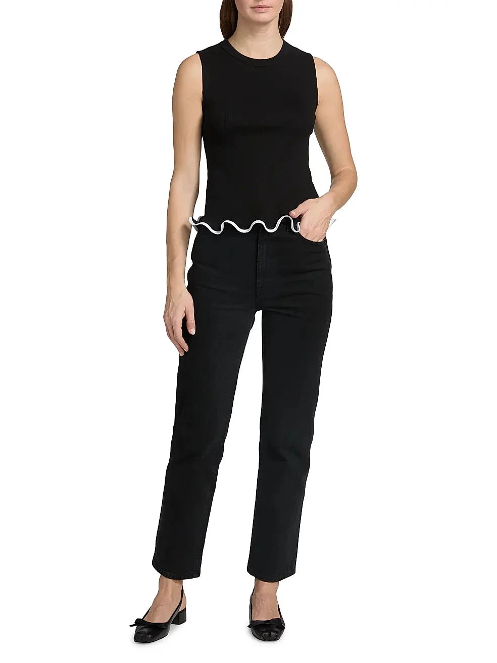 Elianne Sleeveless Top Black Tops - Tanks Veronica Beard 