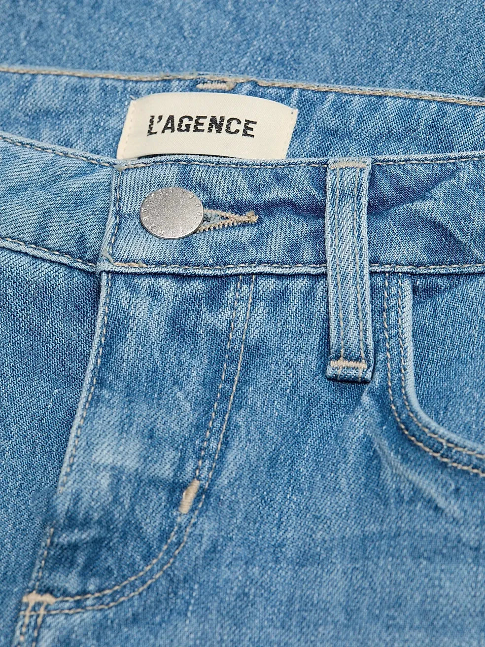 Sneeki Low Rise Sneaker Straight Kona Denim - Straight L'Agence 