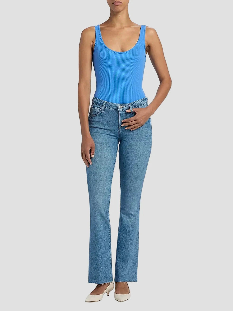 Sneeki Low Rise Sneaker Straight Kona Denim - Straight L'Agence 