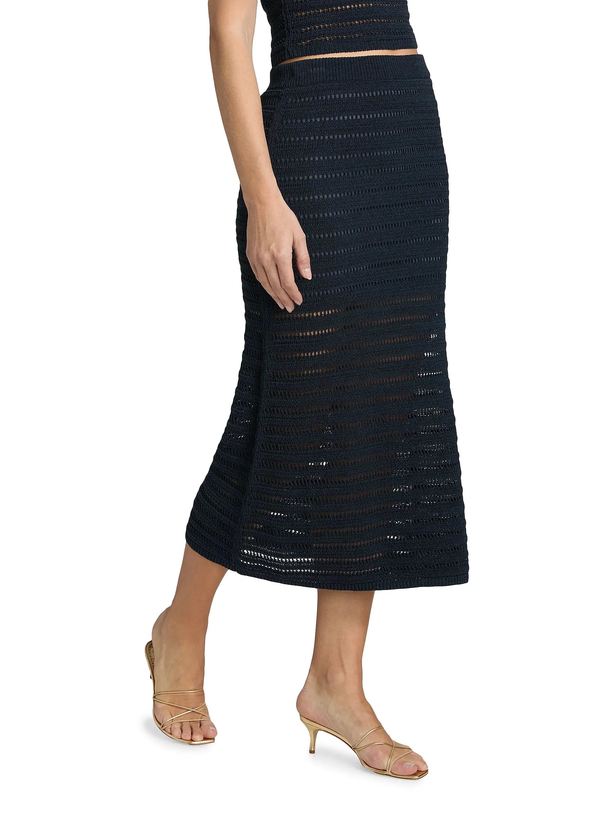 Lana Skirt Night Blue Skirts - Midi A.L.C 