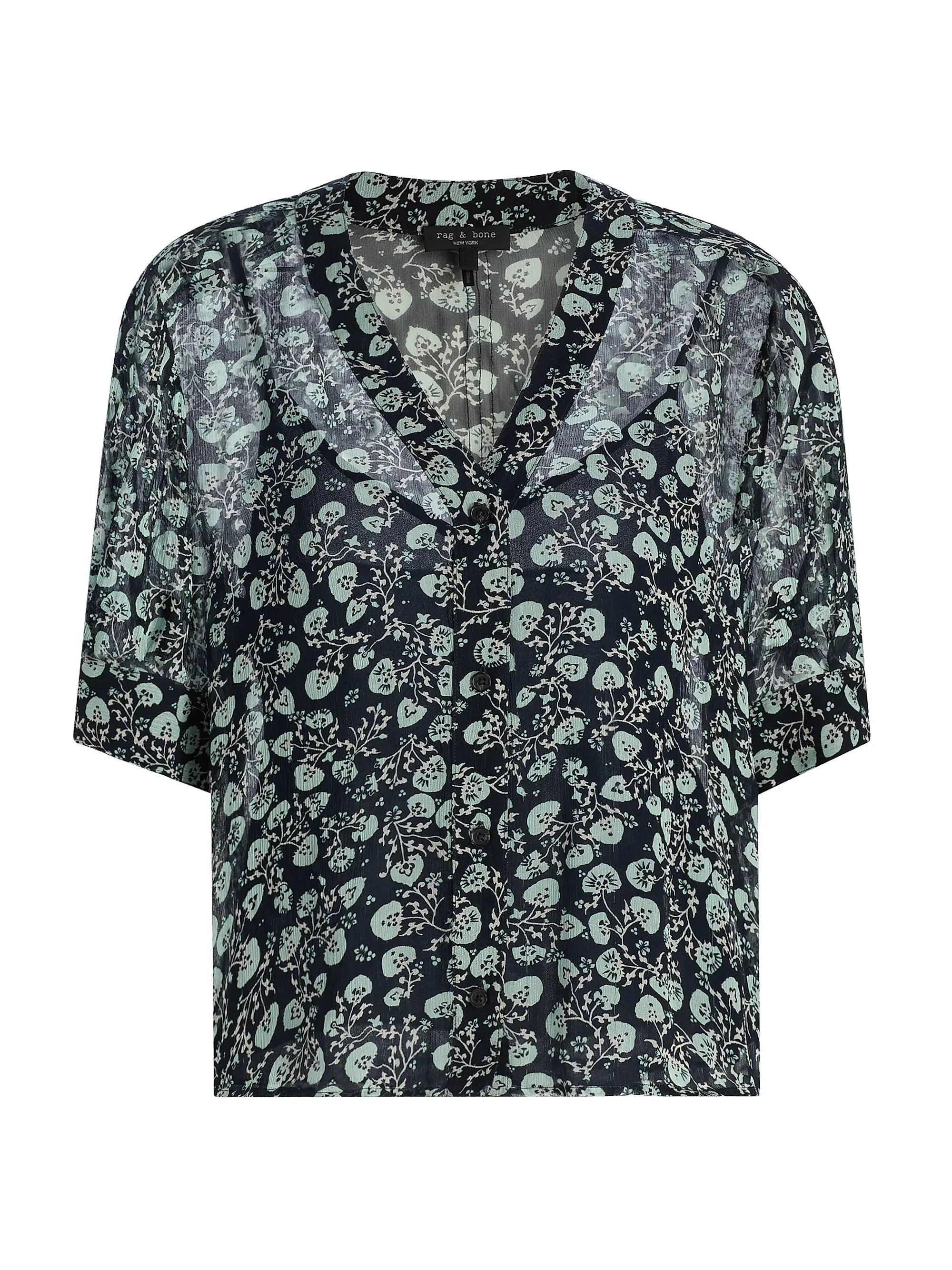 Taylor Floral Shirt Floral Sal Tops - Blouses rag & bone 