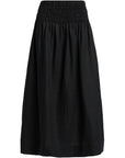 Alessa Skirt Linen Black Skirts - Midi Rails 