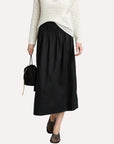 Alessa Skirt Linen Black Skirts - Midi Rails 