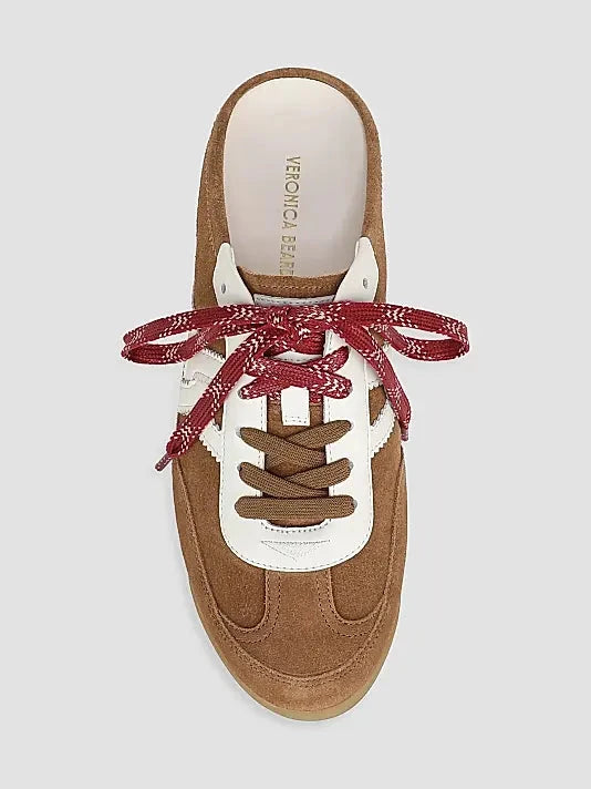 Nicoline Suede Sneaker Chestnut Sneakers Veronica Beard - Shoes 
