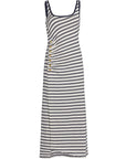 Becker Cotton Jersey Midi Dress Midnight Stripe Dresses - Midi Simkhai 