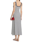 Becker Cotton Jersey Midi Dress Midnight Stripe Dresses - Midi Simkhai 