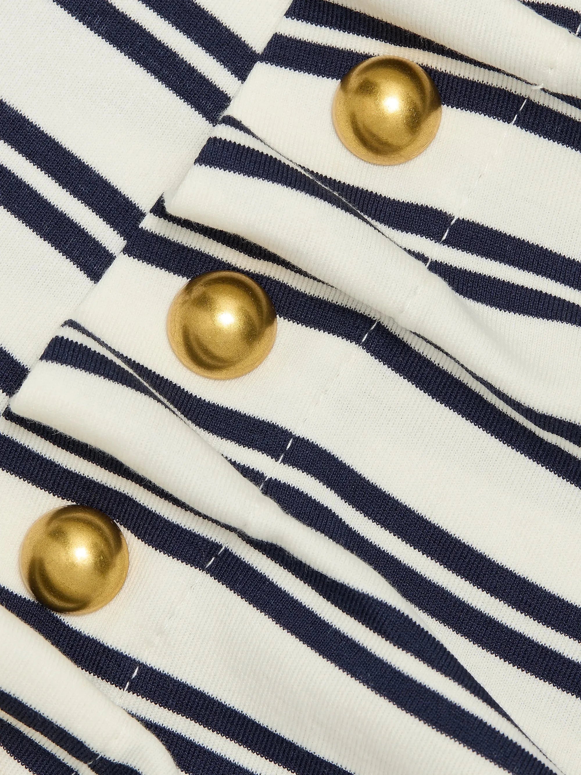 Becker Cotton Jersey Midi Dress Midnight Stripe Dresses - Midi Simkhai 