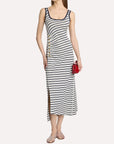 Becker Cotton Jersey Midi Dress Midnight Stripe Dresses - Midi Simkhai 