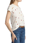 All Over Baby Tomato Tee Ecru Tops - Tees rag & bone 