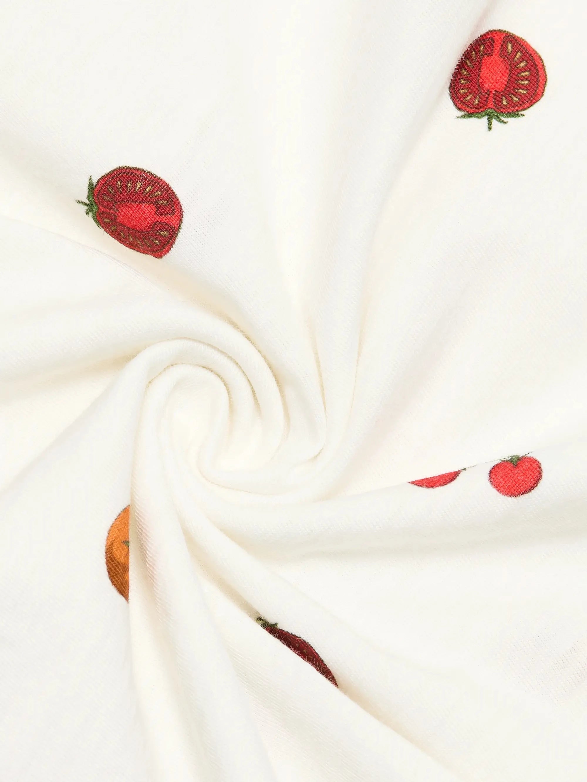 All Over Baby Tomato Tee Ecru Tops - Tees rag & bone 