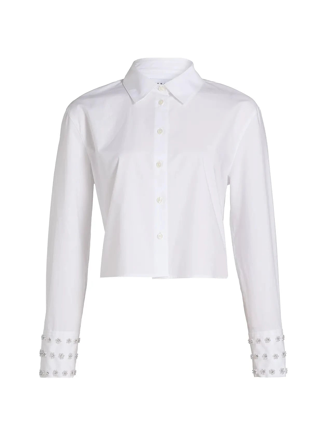 Largaux Top Optic White Tops - Button Down Tanya Taylor 