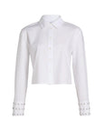 Largaux Top Optic White Tops - Button Down Tanya Taylor 
