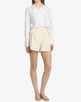 Largaux Top Optic White Tops - Button Down Tanya Taylor 