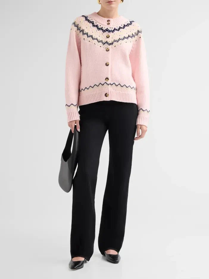 Fallon Stud Fair Isle Cardigan Sweater - Cardigans rag &amp; bone 