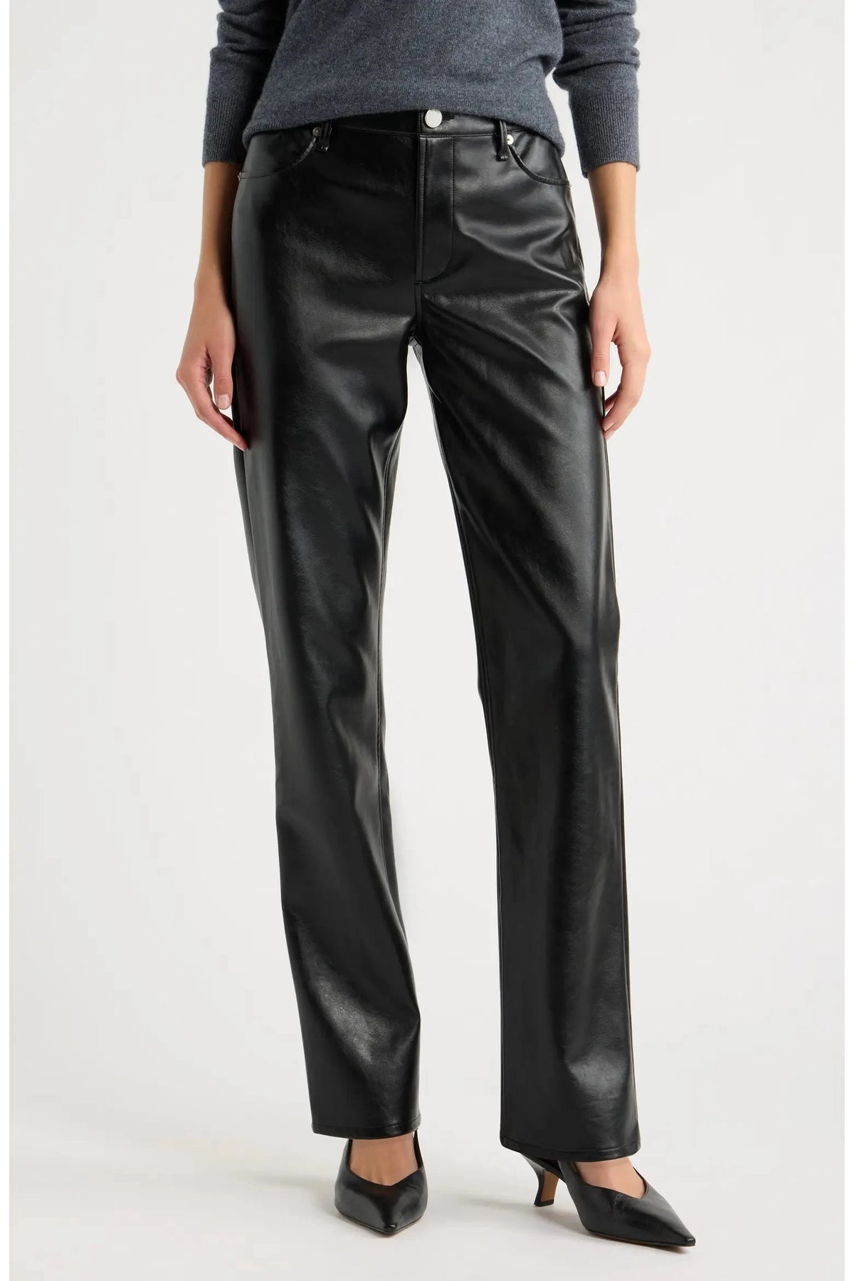 Sutton Faux Leather Pant Black Pants - Trousers rag &amp; bone 
